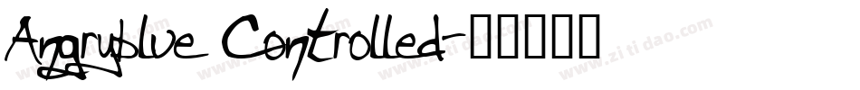 Angryblue Controlled字体转换